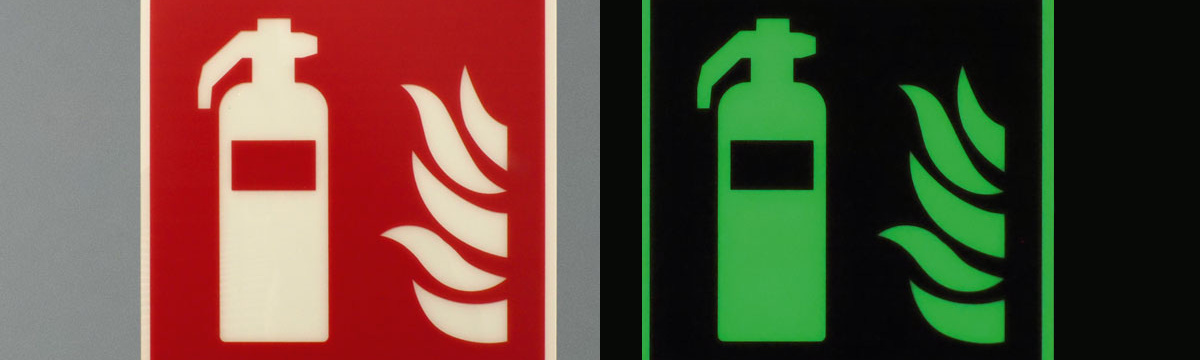 Langnachleuchtende Schilder PERMALUX