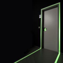 Bild zu Langnachleuchtende Leitsysteme, <br>Markierungen und Schilder