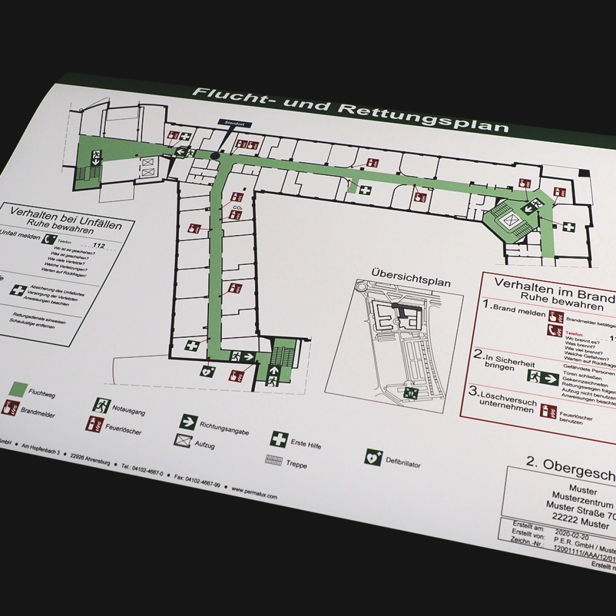 Flucht- und Rettungspläne PERMALUX
