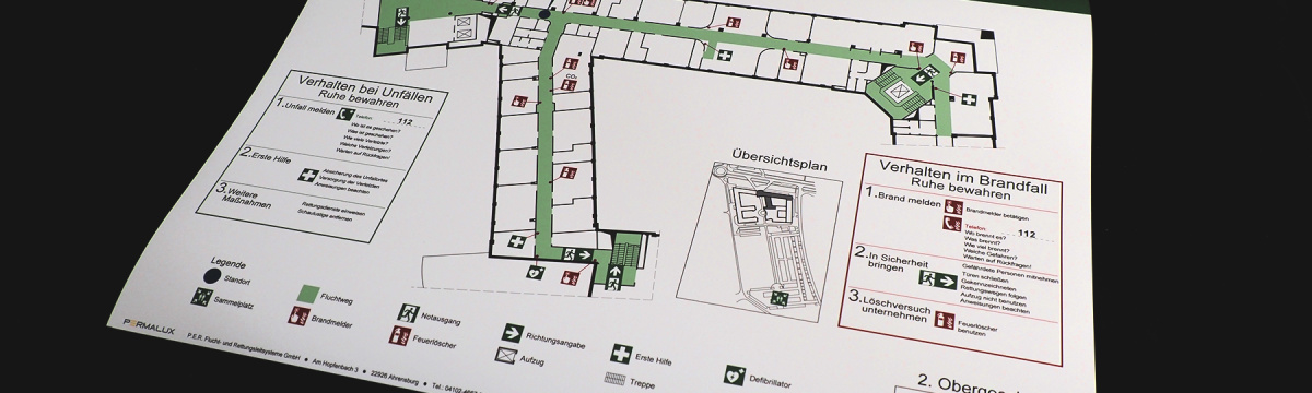Flucht- und Rettungspläne PERMALUX